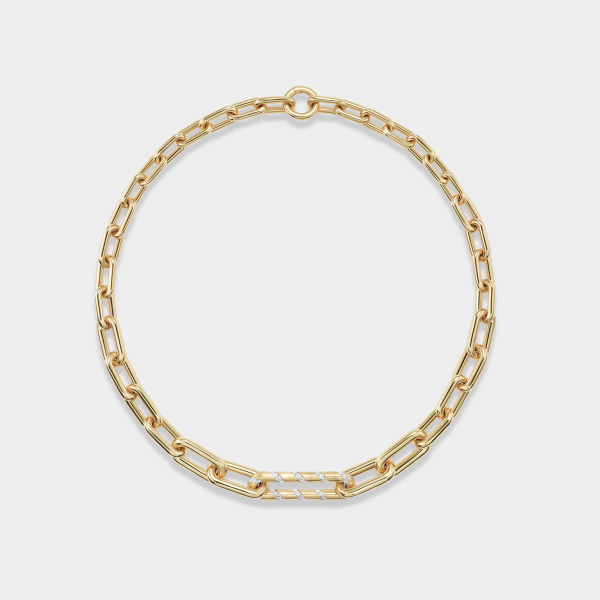 Graduated link necklace discount