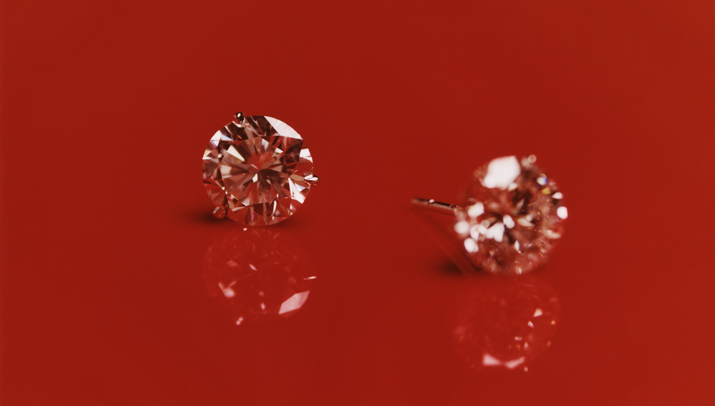 diamond stud earrings