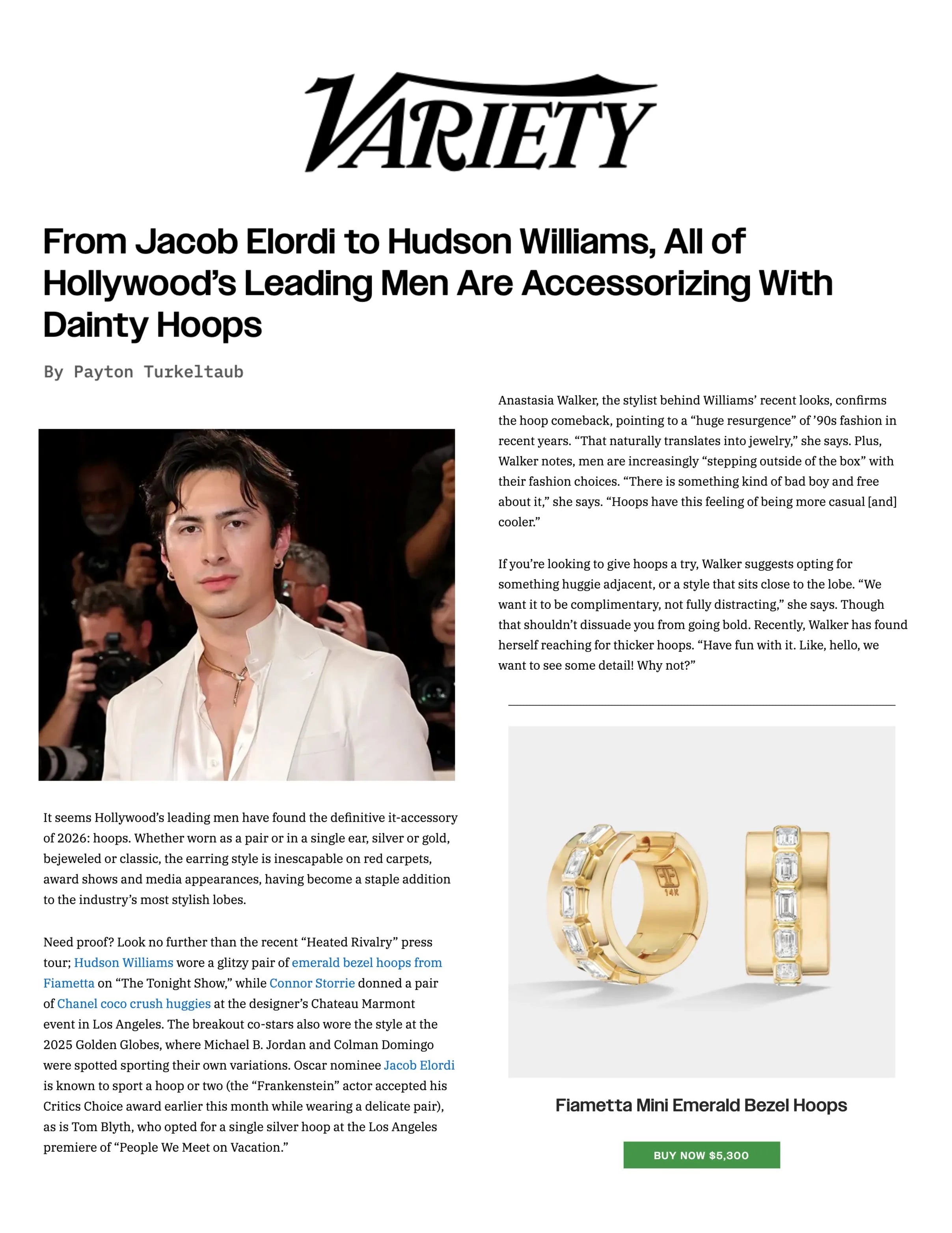 Variety - Hoops from Jacob Elordi to Hudson Williams