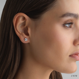 Asscher Studs