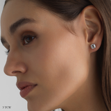 Asscher Studs