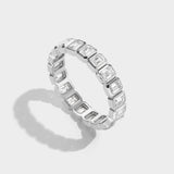 Emerald Bezel Eternity Band