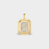 Emerald Bezel Pavé Charm