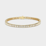 Emerald Bezel Tennis Bracelet
