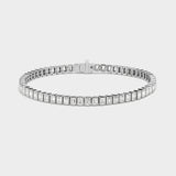 Emerald Bezel Tennis Bracelet