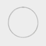 Emerald Bezel Tennis Necklace