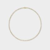 Emerald Bezel Tennis Necklace