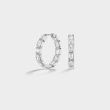 Emerald Inside-Out Hoops