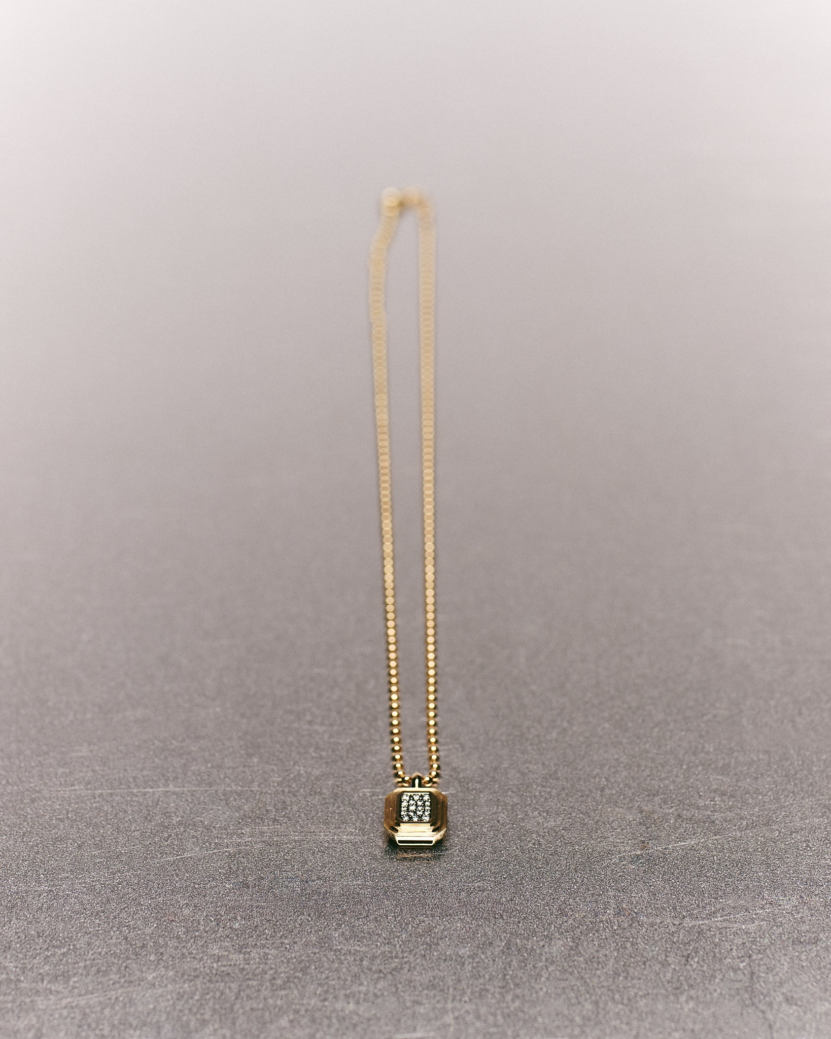 Emerald Bezel Pavé Charm