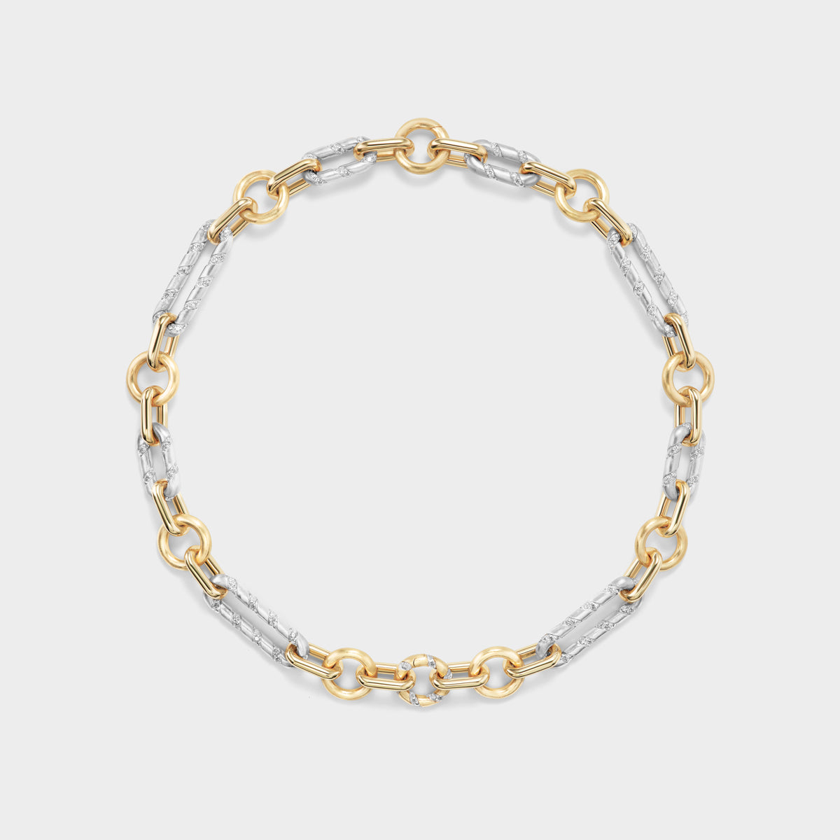 Mixed Metal Chain Necklace