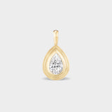 Pear Bezel Charm