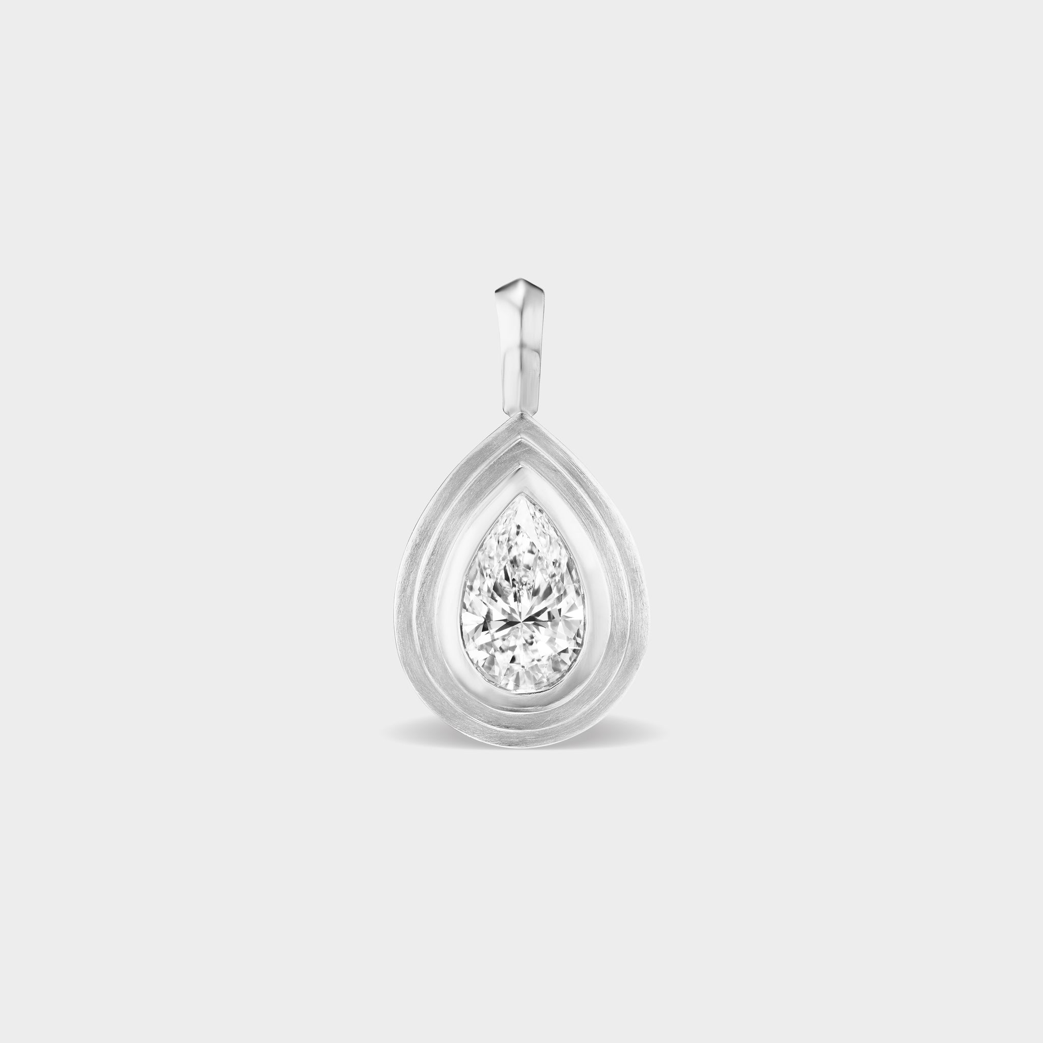 Pear Diamond Charm