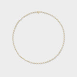 Pear Bezel Tennis Necklace