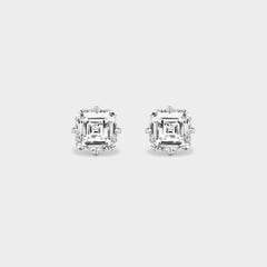 Asscher Cut Diamond Studs