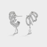 Tangle Earrings, Pavé
