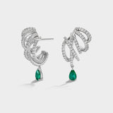 Tangle Earrings, Pavé