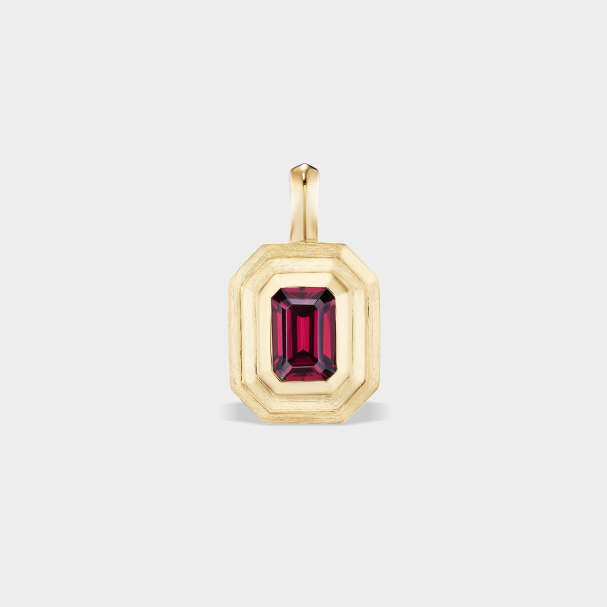 Mini Emerald Bezel Charm