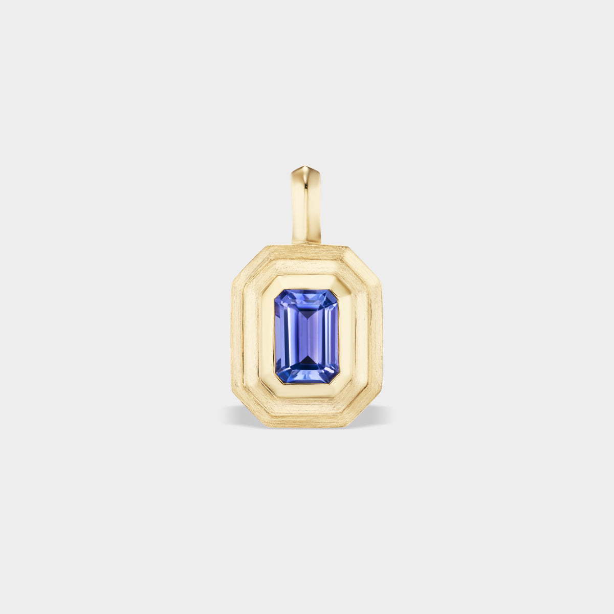 Mini Emerald Bezel Charm