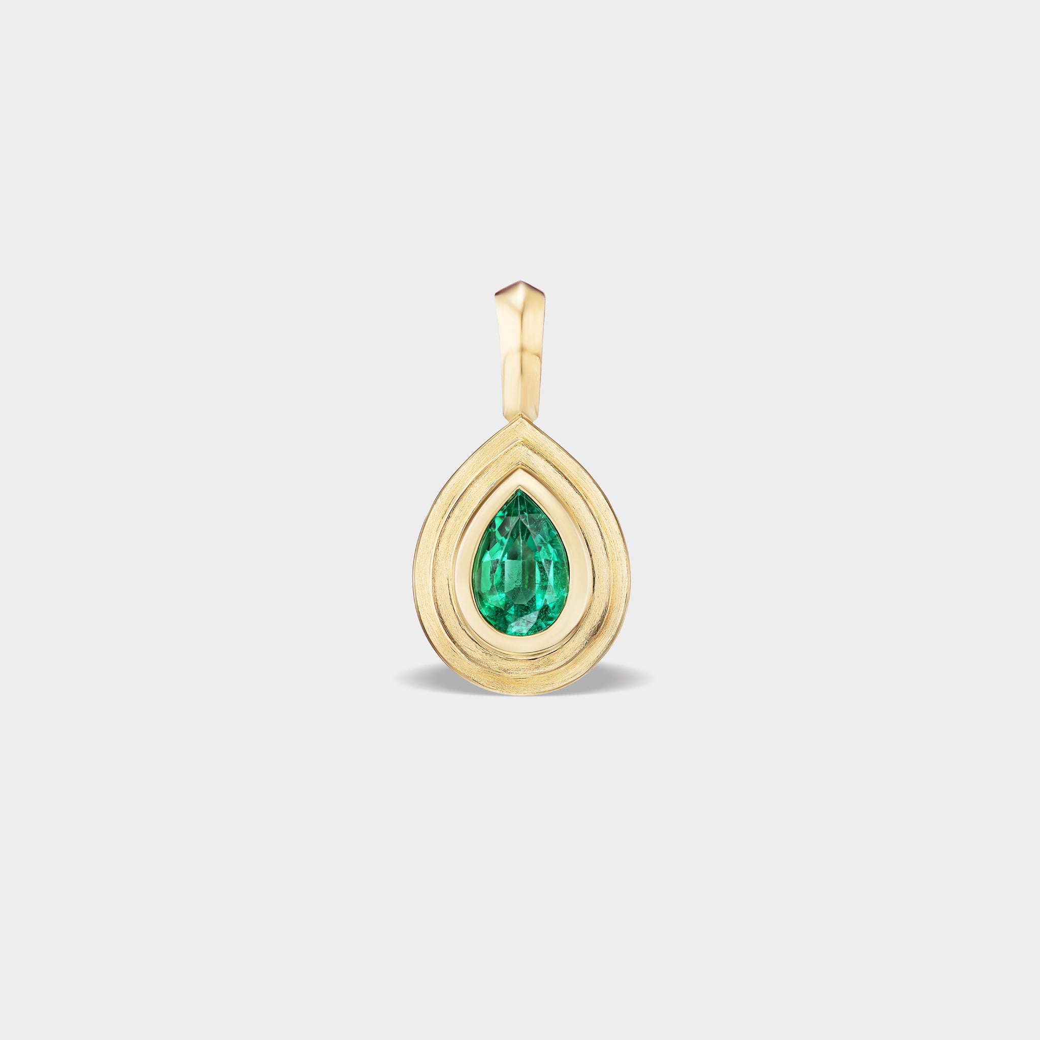 Mini Pear Bezel Pendant