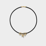 Tangle Necklace, Half Pavé