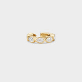 Pear Bezel Ear Cuff