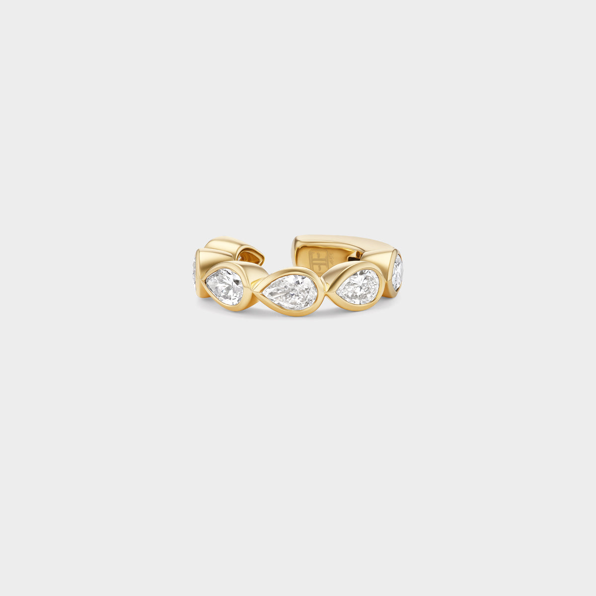 Pear Bezel Ear Cuff