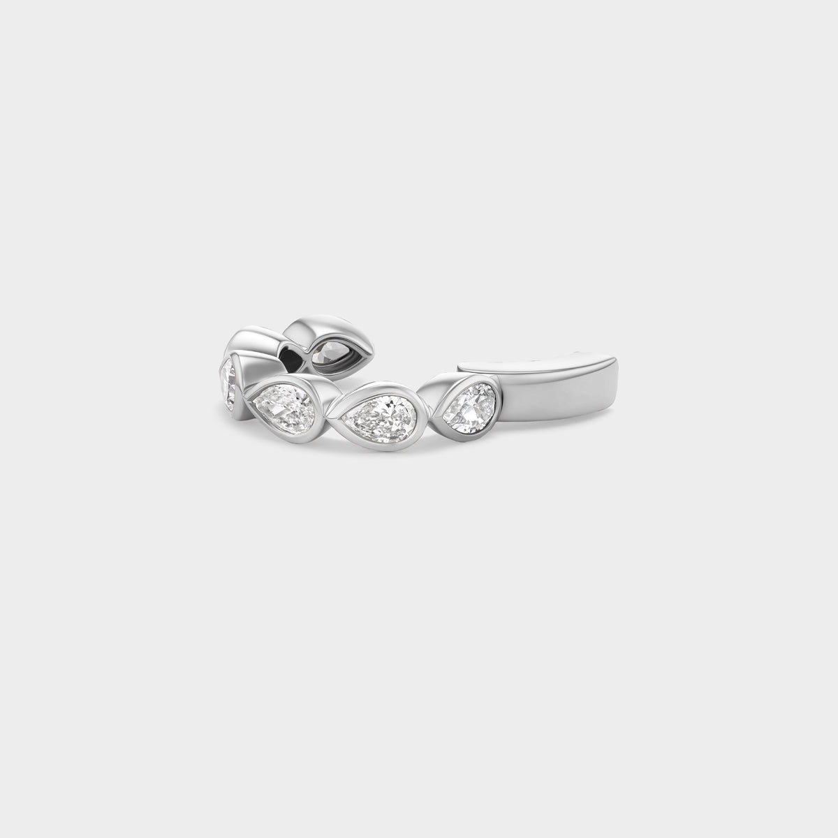 Pear Bezel Ear Cuff