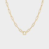 4.7mm Elongated Cable Chain with Charm Clip